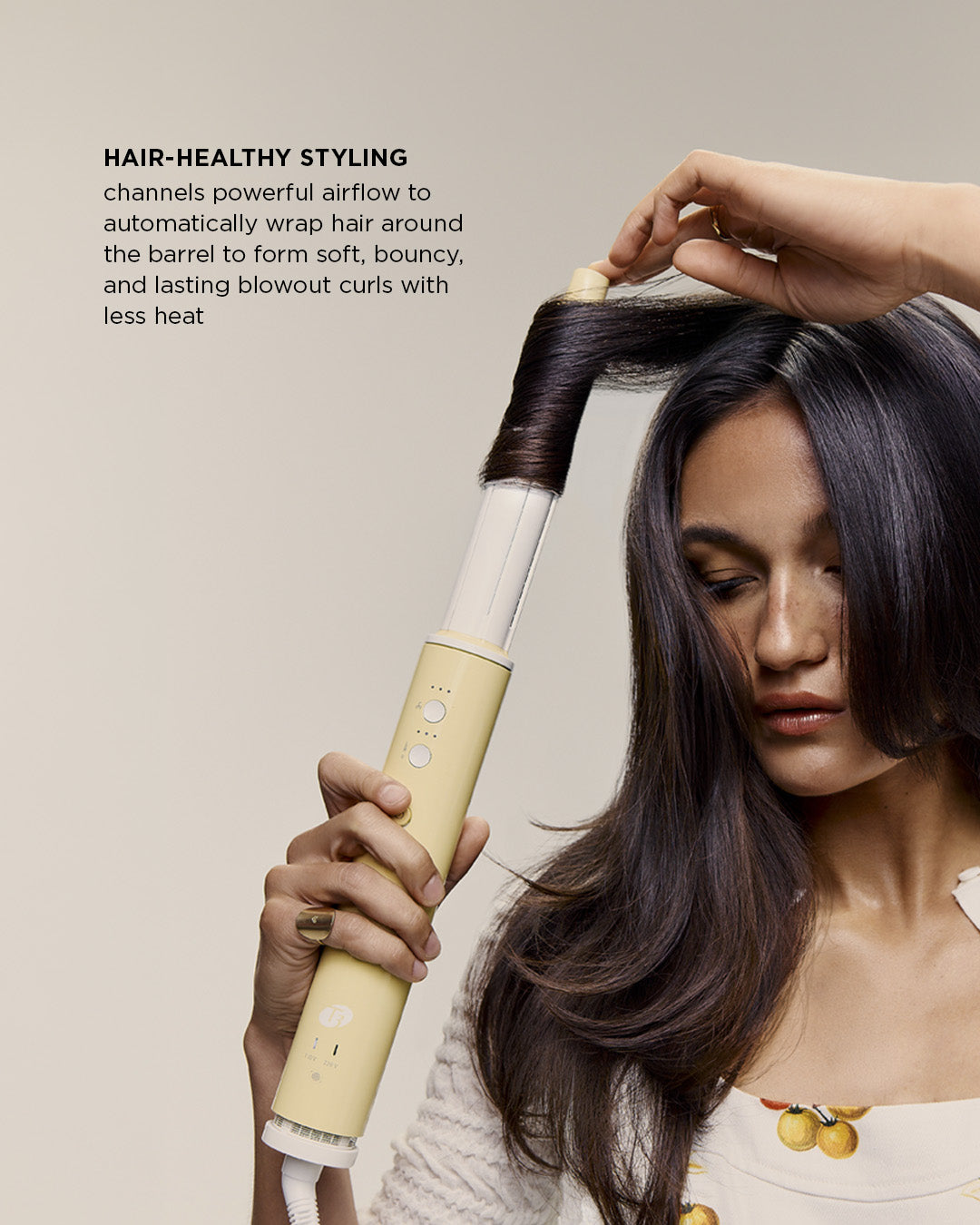Aire 360 Lemon Drop | Dual Voltage Ceramic Air Styler & Curling