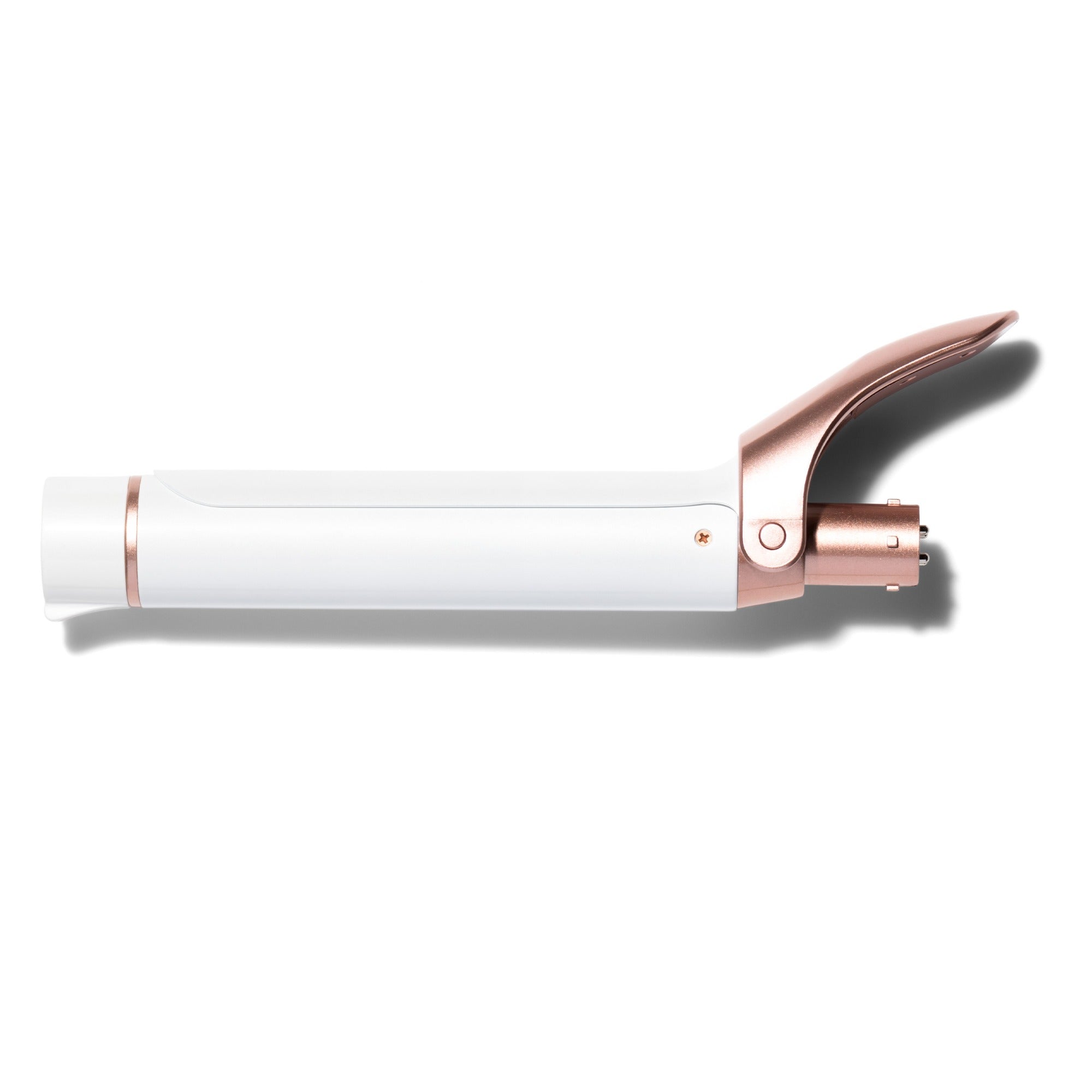 Side view of the T3 1.25” Polished Clip Barrel Curling Iron compatible with T3 Convertible Base