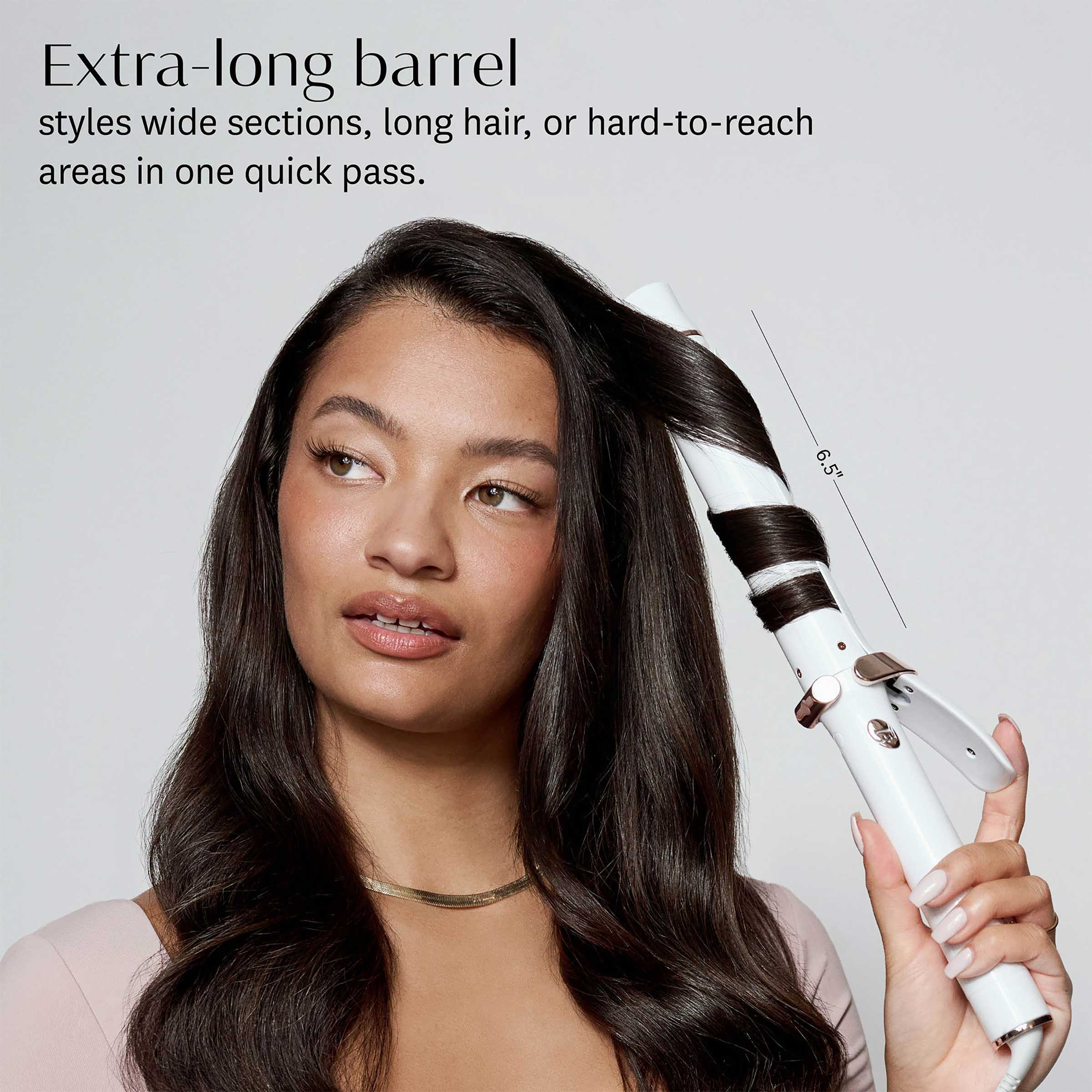 T3 SinglePass Curl x 1.25 Ceramic Extra Long Barrel Curling Iron