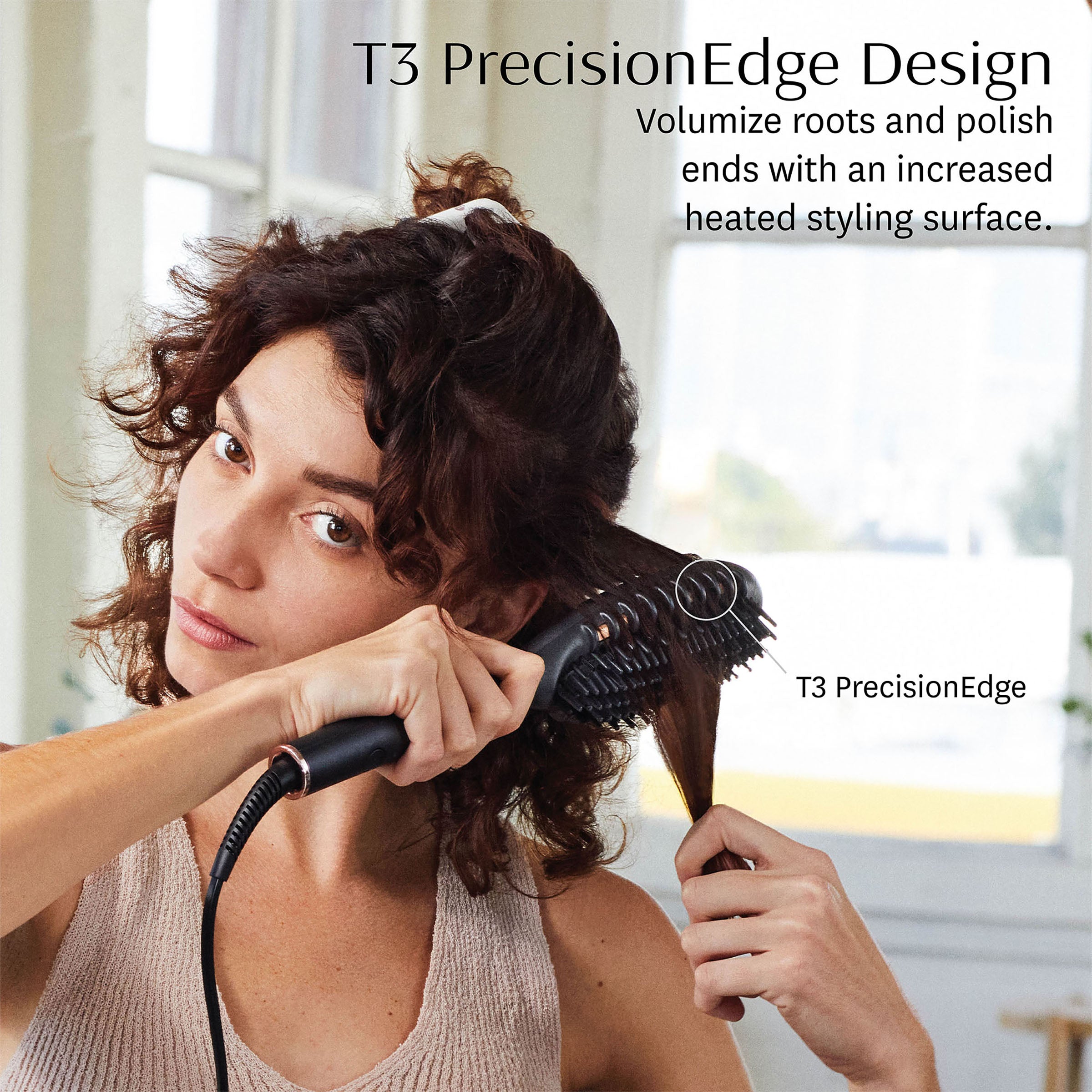 T3 edge heated smoothing styling and purchases straightening brush