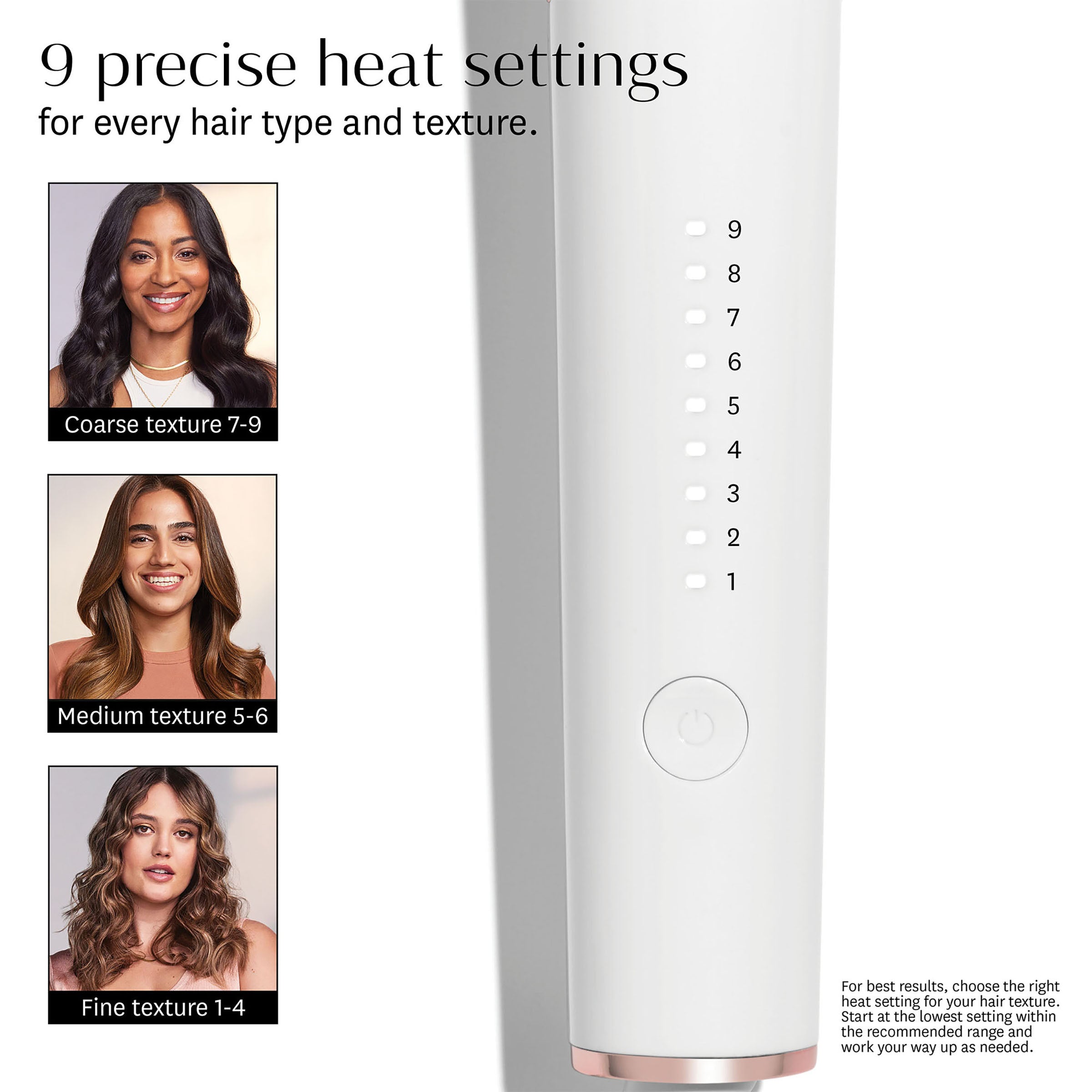 T3 curling iron heat settings sales