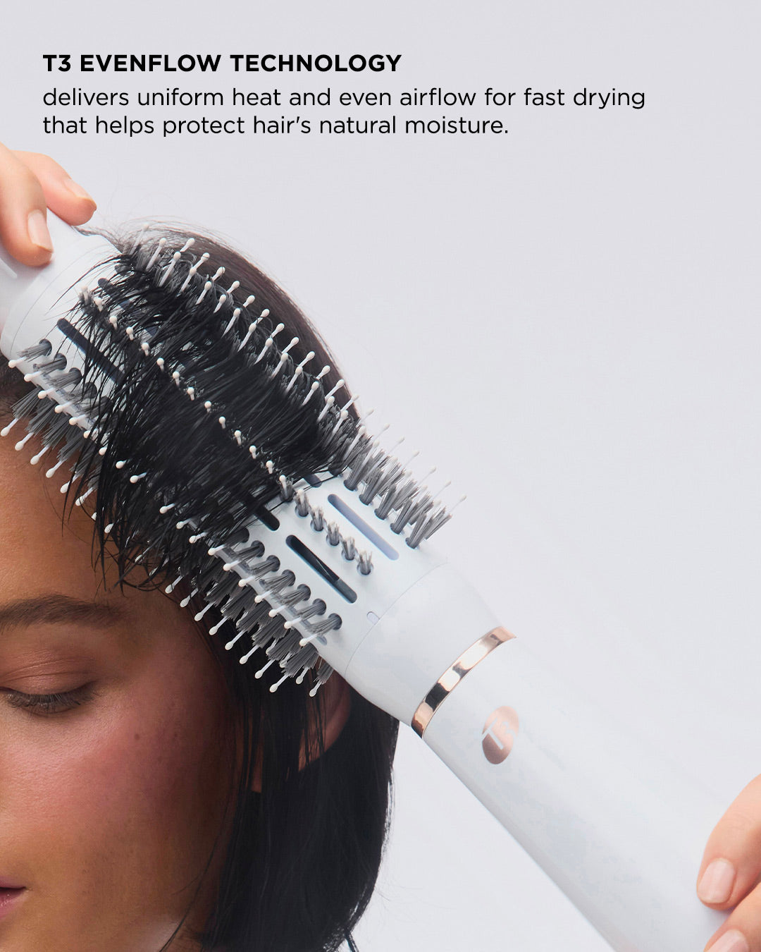 Round Brush Hair Dryer Ionic Blow Dryer Brush T3 – T3 Micro