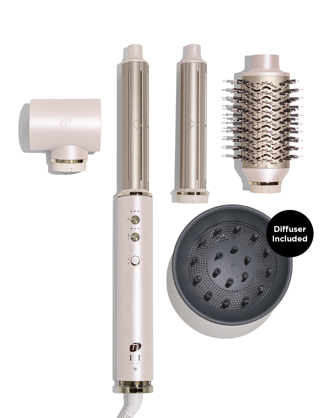 Aire 360 Dual Voltage | Ceramic Air Styler & Curling Iron | T3