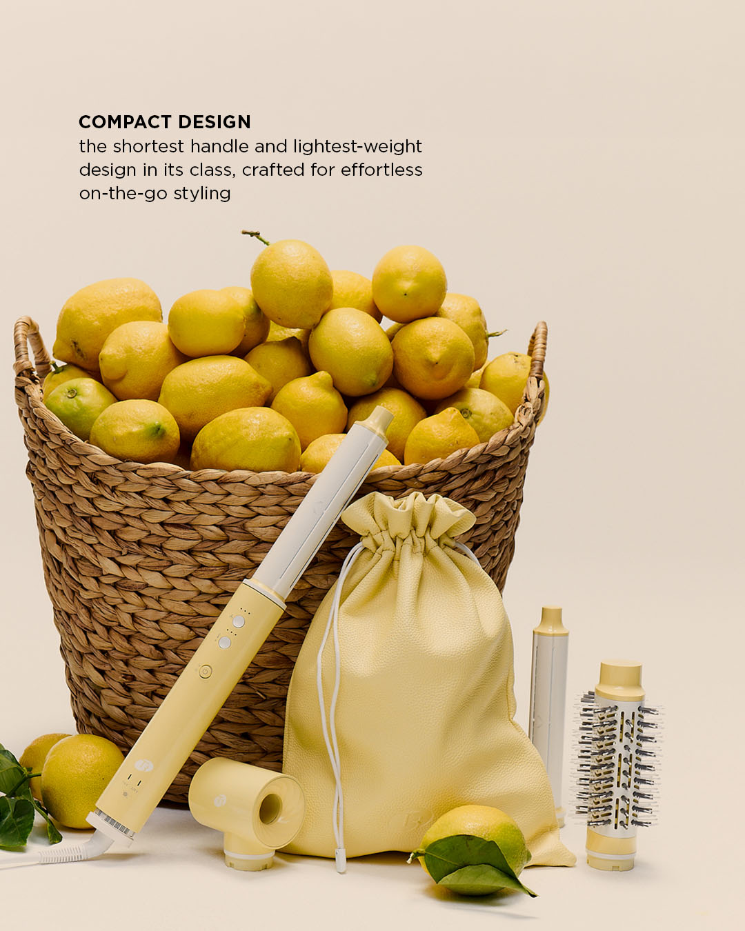 Aire 360 Lemon Drop | Dual Voltage Ceramic Air Styler & Curling