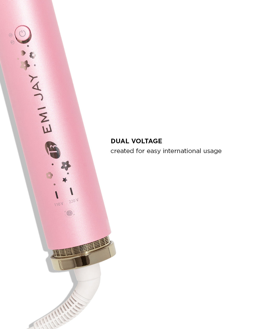 Aire 360 X Emi Jay | Dual Voltage Ceramic Air Styler & Curling