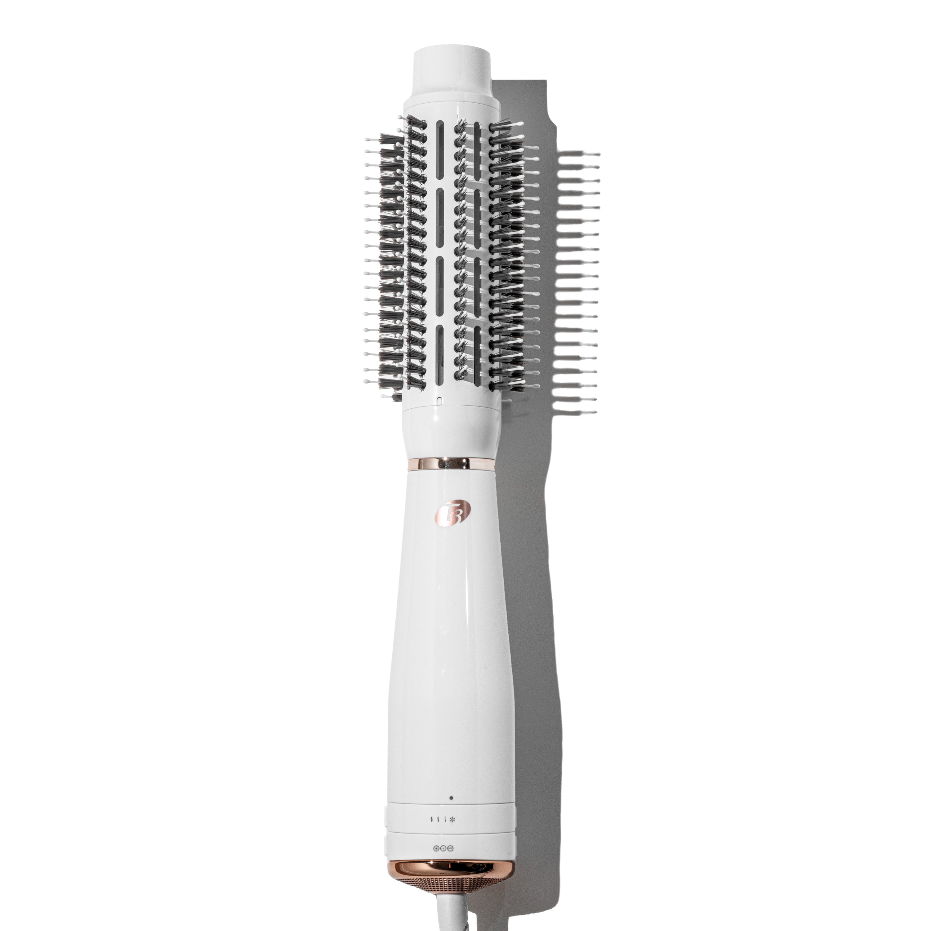 Purchases T3 AireBrush Duo Interchangeable Hot Air Blow Dry Brush with Two Attachments – I