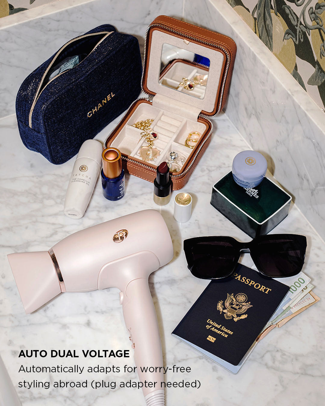 Afar - Travel Hair Dryer | Dual Voltage Compact Blow Dryer | T3