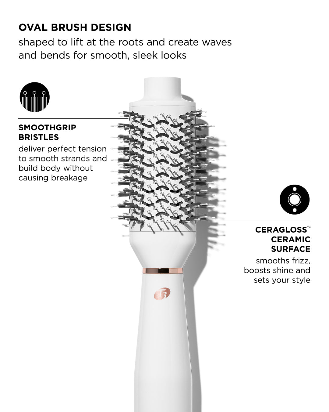 T3 Micro AIREBRUSH Blow Dry Brush - Thumbnail 5
