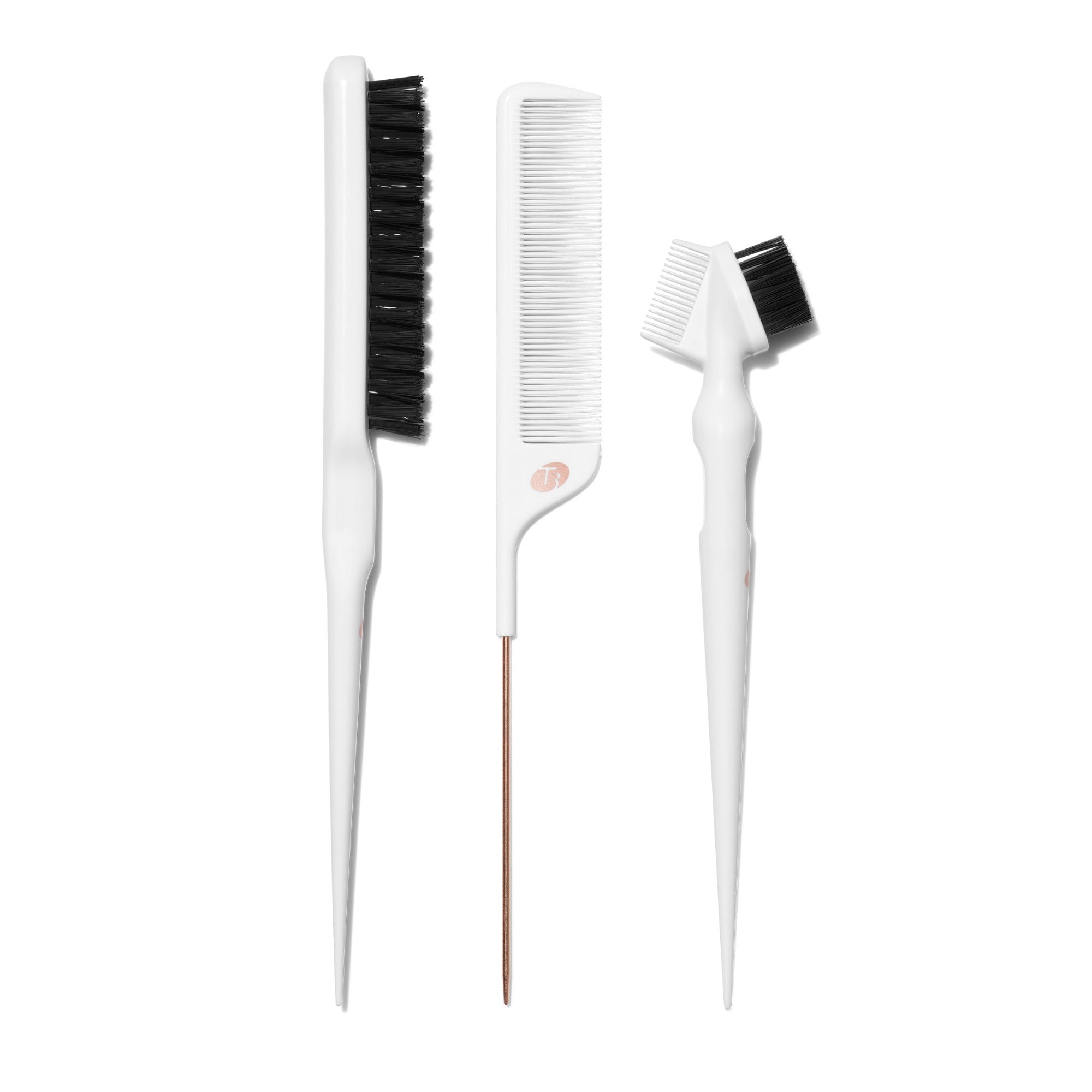 T3 Detail Kit including Pintail Comb, Teasing Brush, and Edge Brush