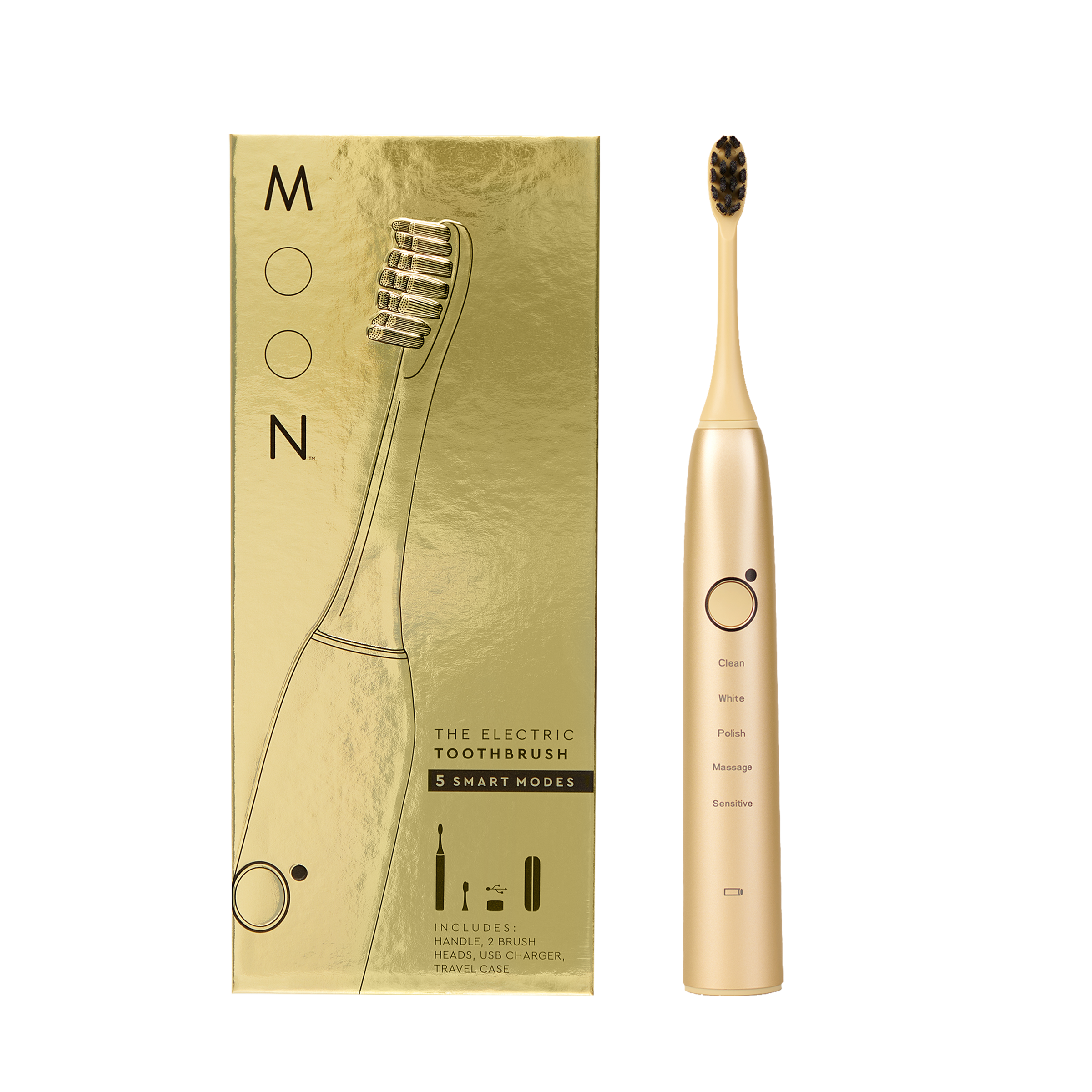 MOON BEAUTY: THE GOLD ELECTRIC TOOTHBRUSH ($79.99 VALUE)