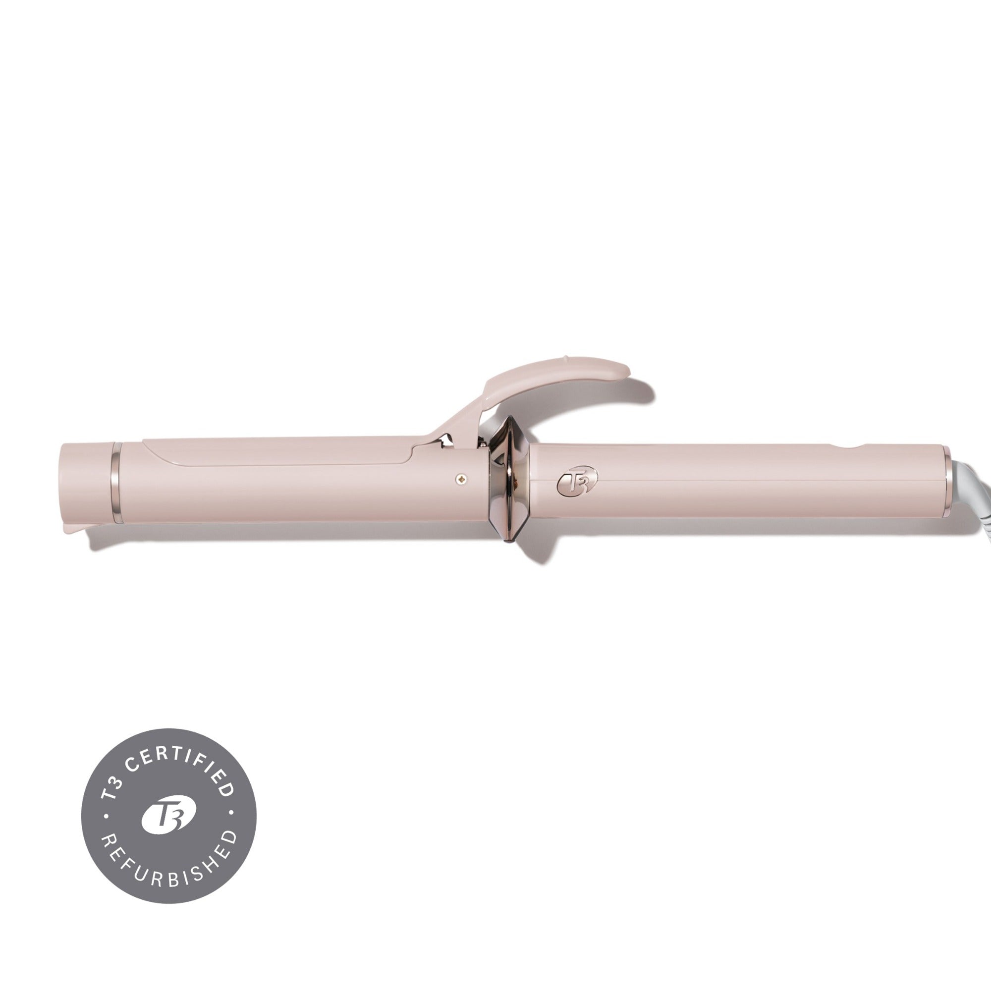 Refurbished Twirl Ceramic clip curling iron in pink